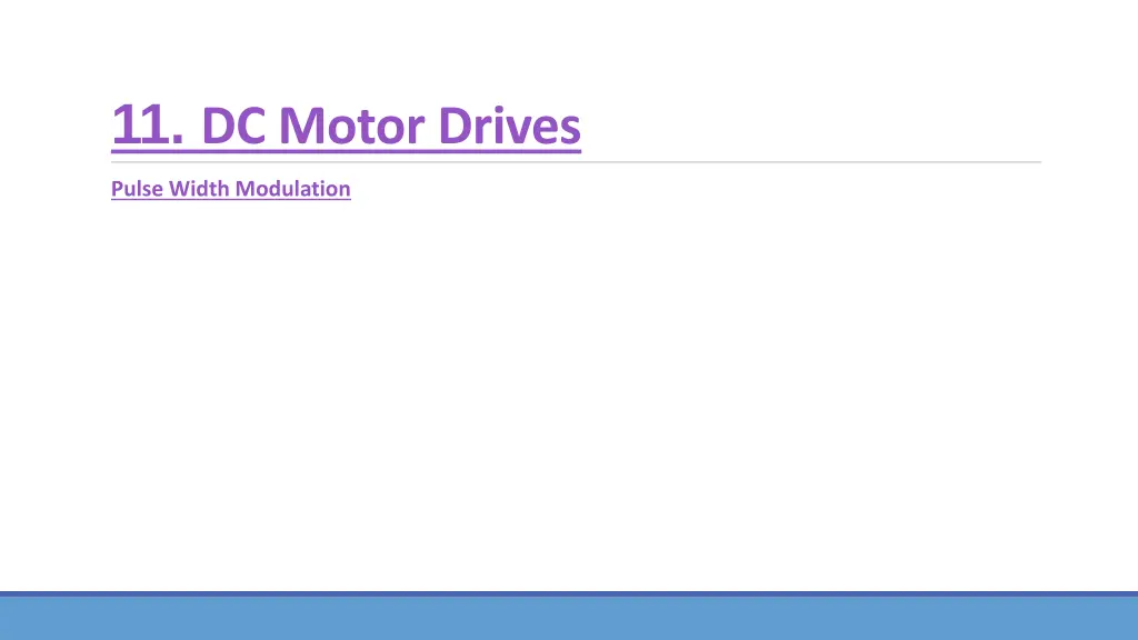 11 dc motor drives