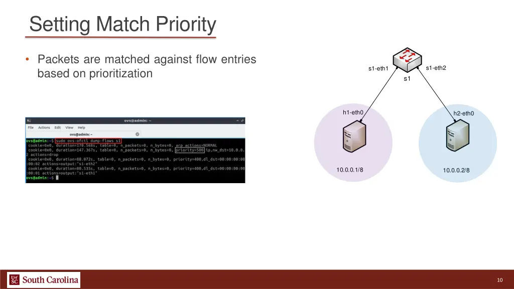 setting match priority