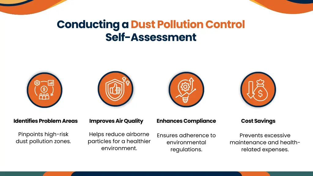 conducting a dust pollution control self