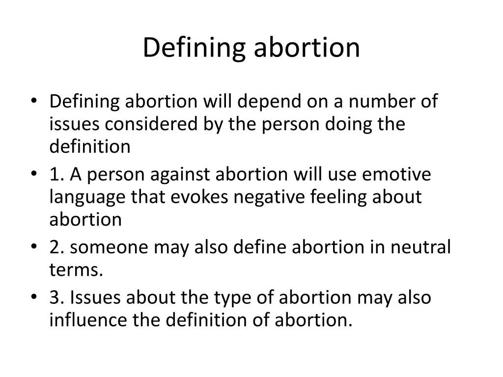 defining abortion