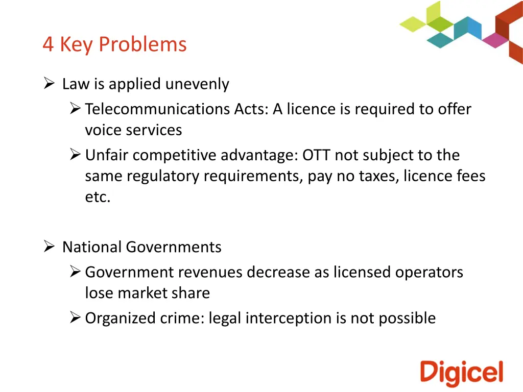 4 key problems