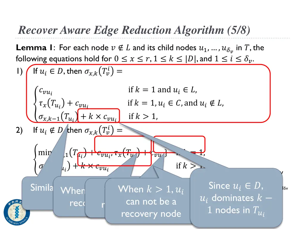 recover aware edge reduction algorithm 5 8