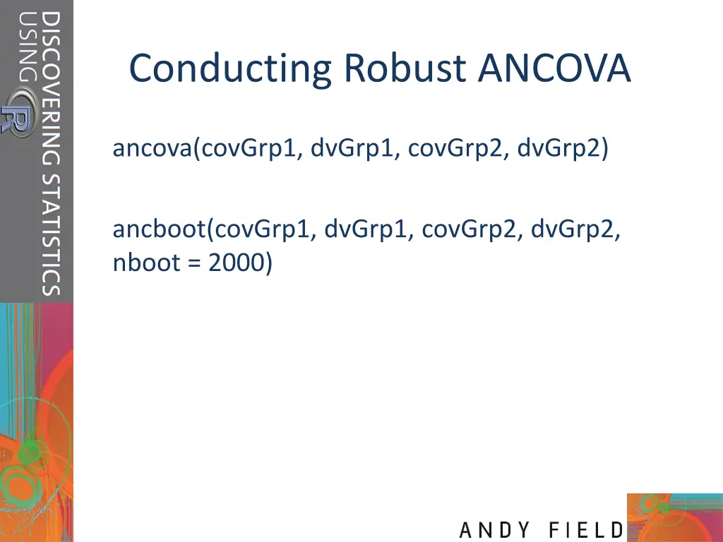 conducting robust ancova