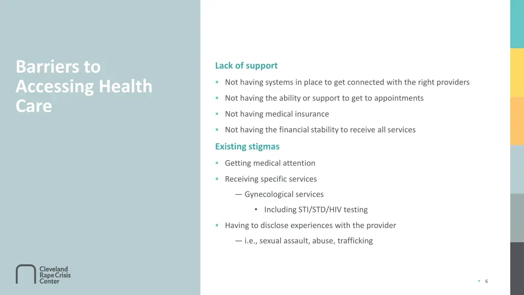 barriers to accessing health care