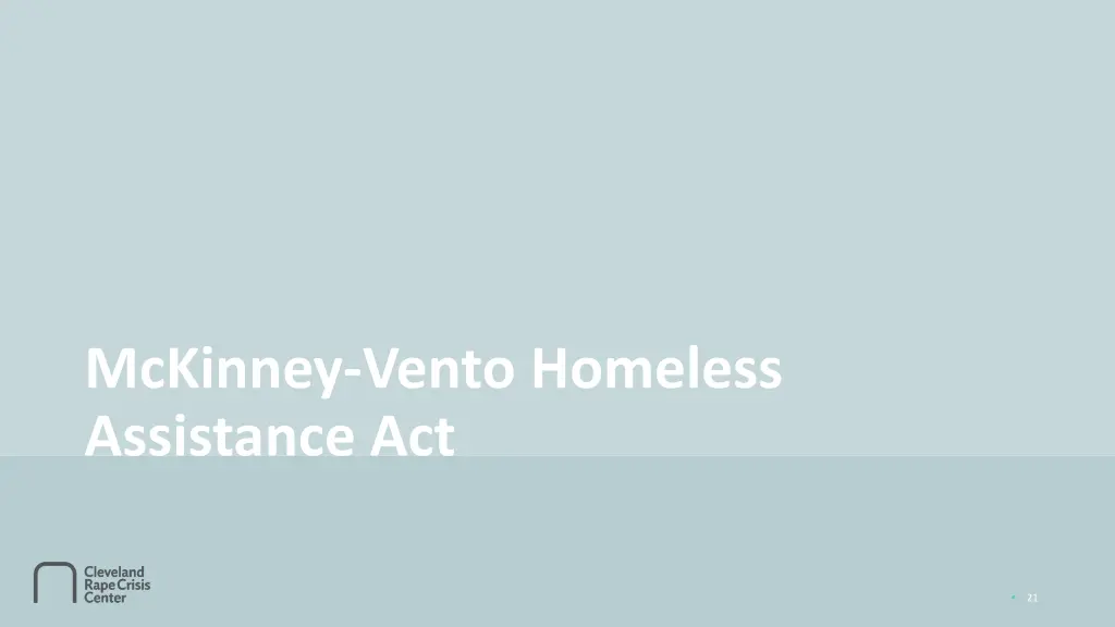 mckinney vento homeless assistance act