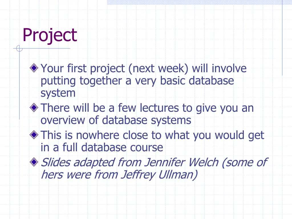 project