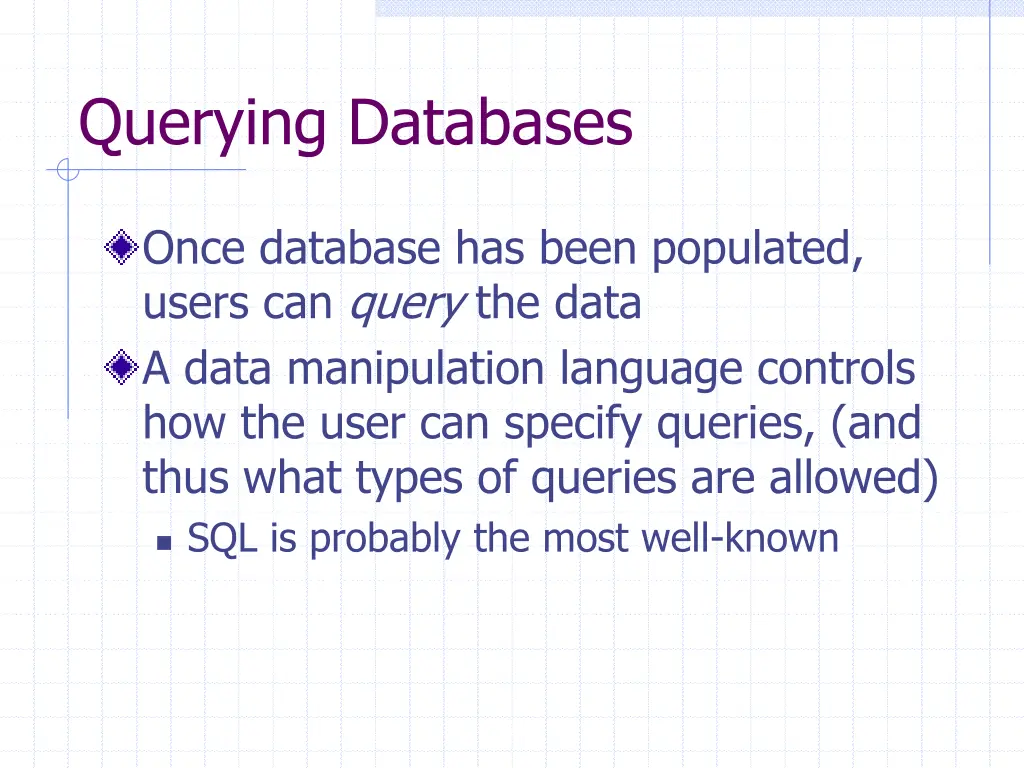 querying databases
