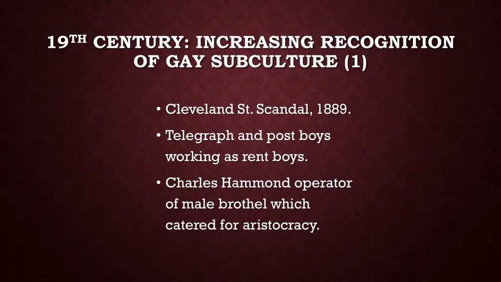 19 th century increasing recognition