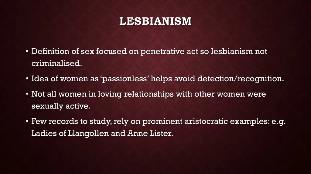 lesbianism