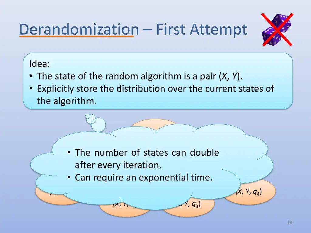 derandomization first attempt