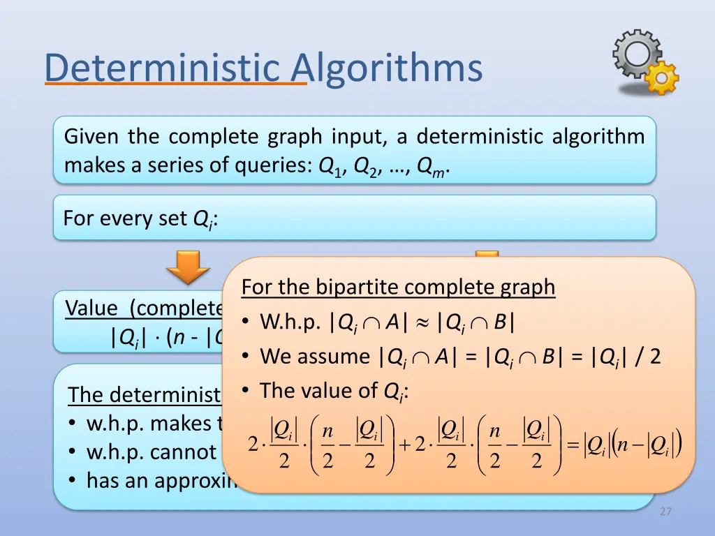 deterministic algorithms