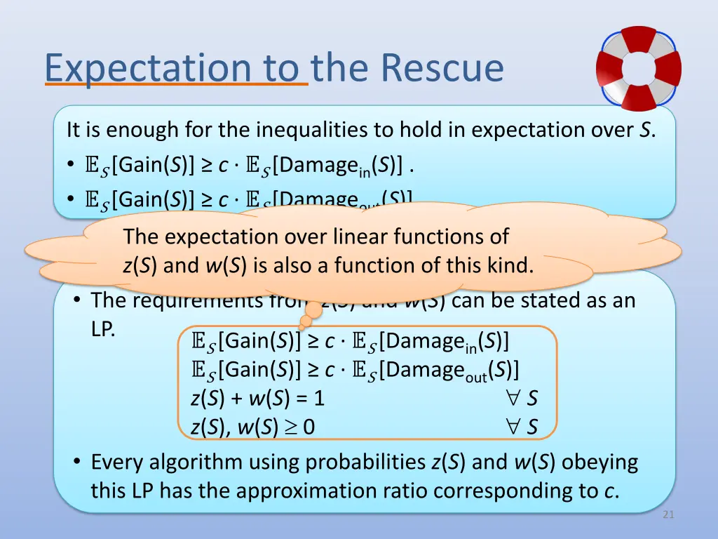 expectation to the rescue