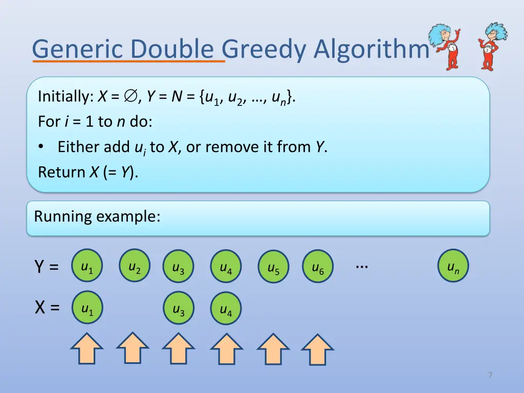 generic double greedy algorithm
