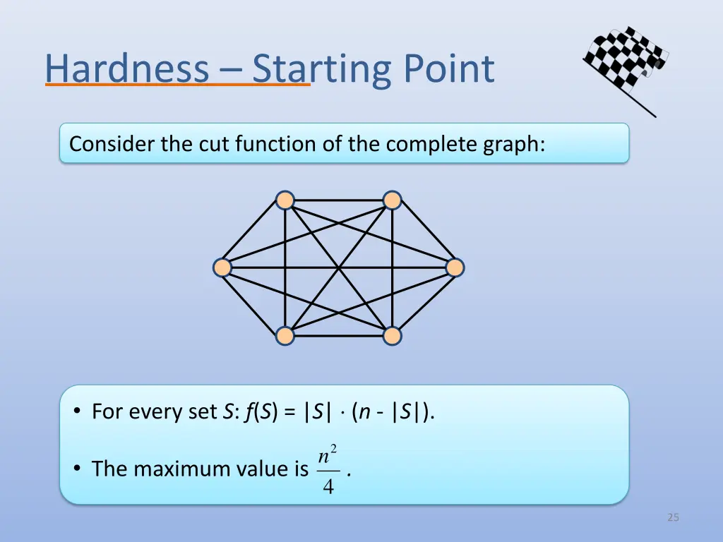 hardness starting point