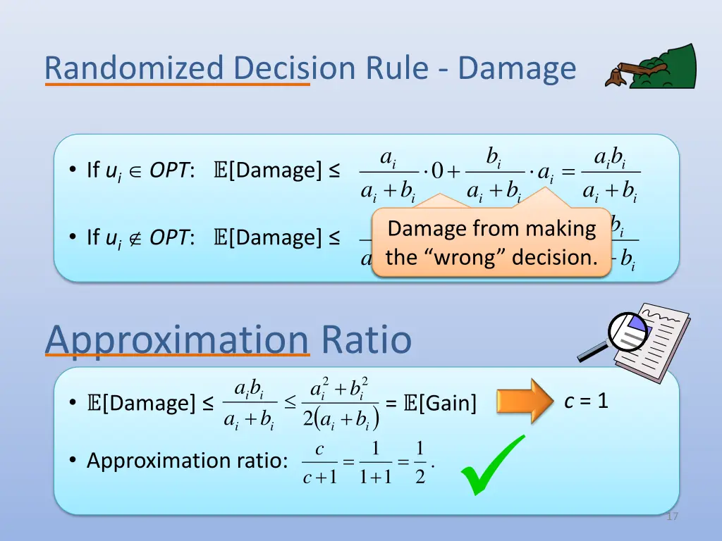 randomized decision rule damage