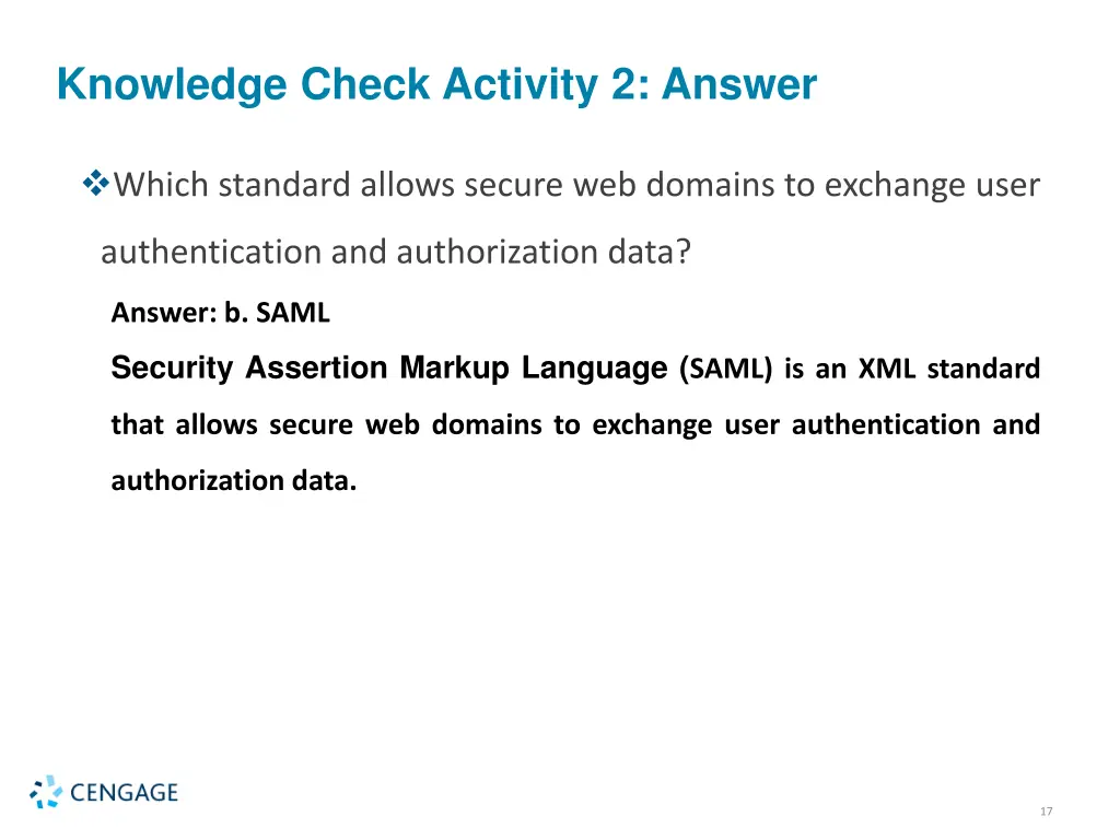 knowledge check activity 2 answer