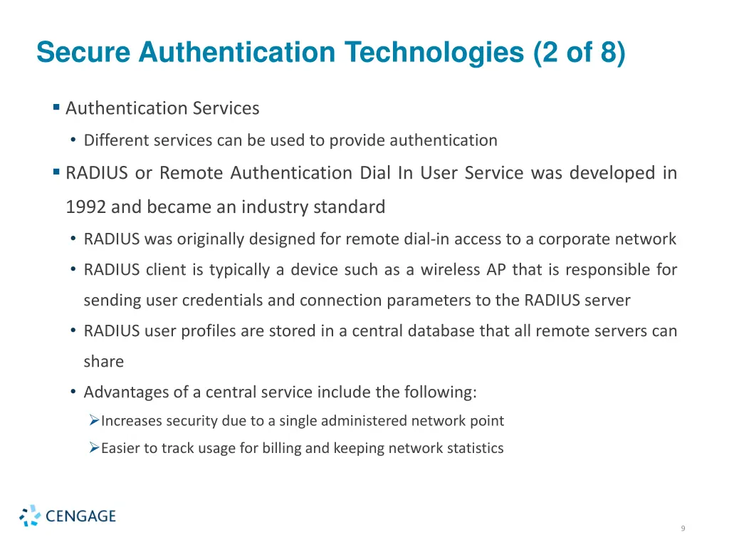 secure authentication technologies 2 of 8