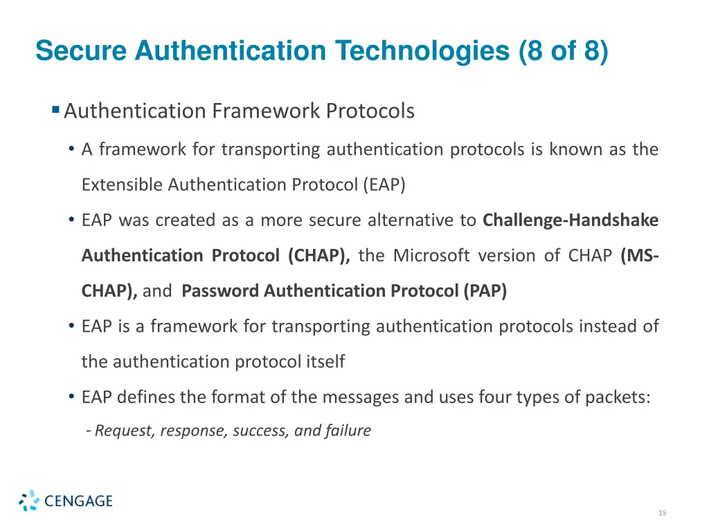 secure authentication technologies 8 of 8