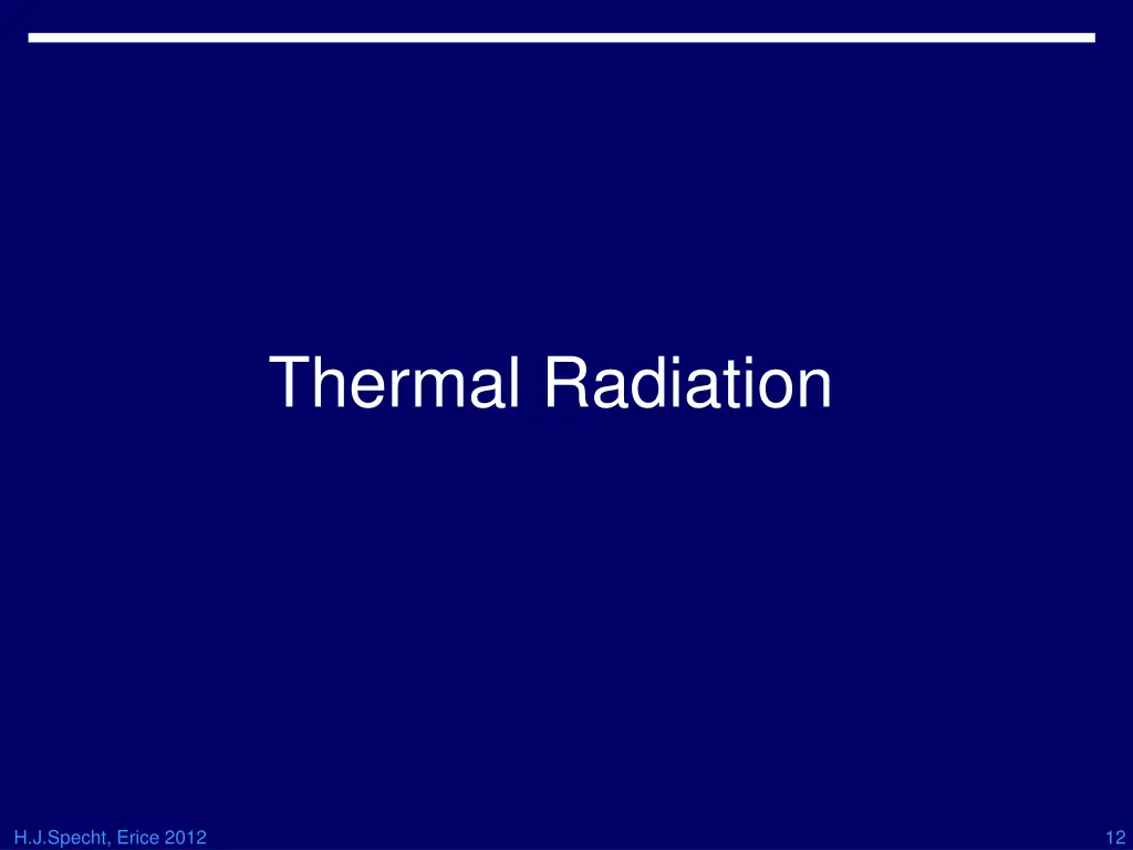 thermal radiation