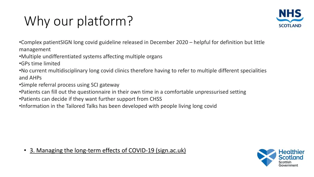 why our platform