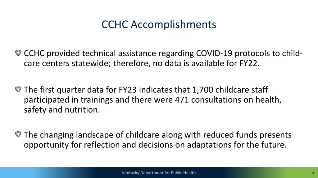 cchc accomplishments
