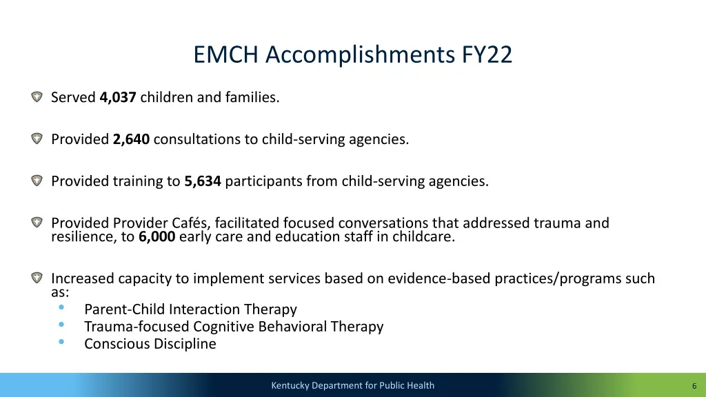 emch accomplishments fy22