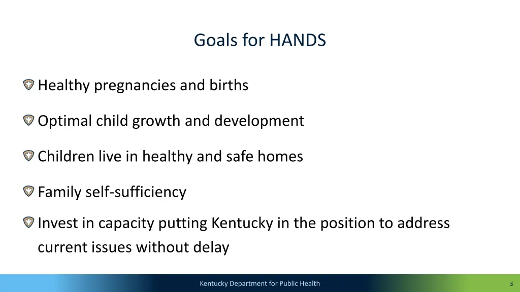 goals for hands
