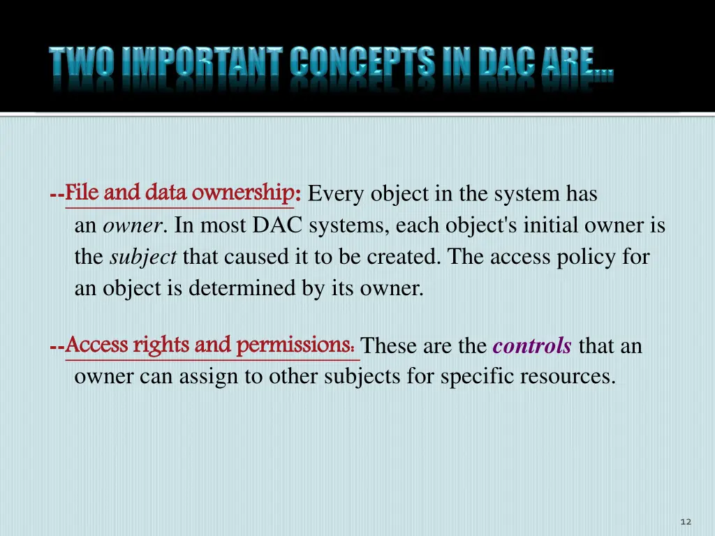 file and data ownership an owner in most