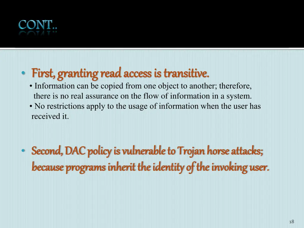 first granting read access is transitive first