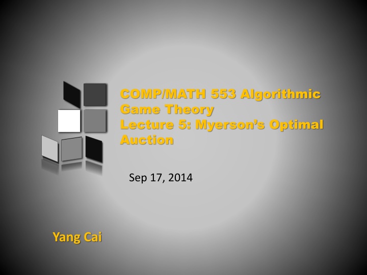 comp math 553 algorithmic game theory lecture