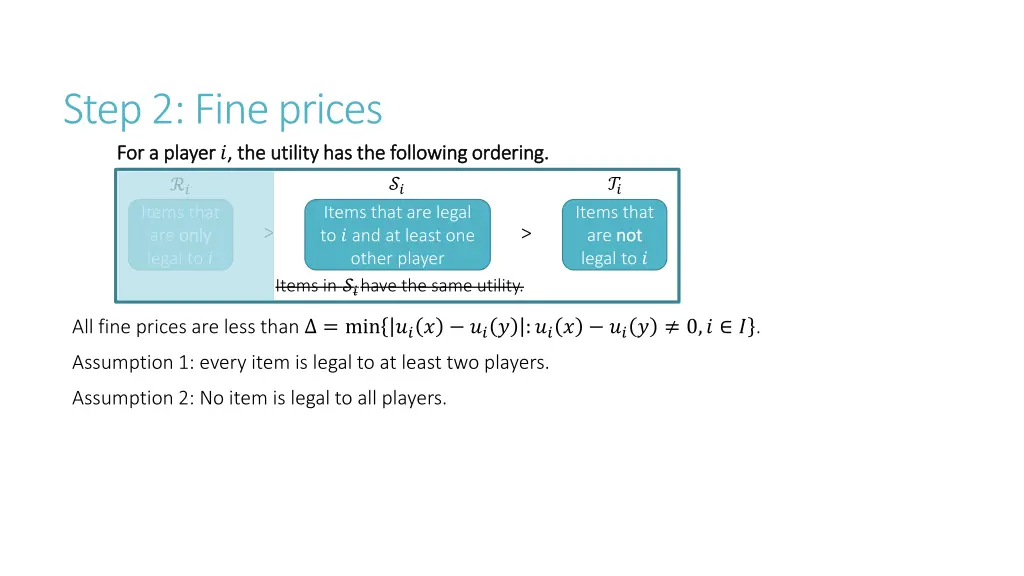 step 2 fine prices for a player for a player