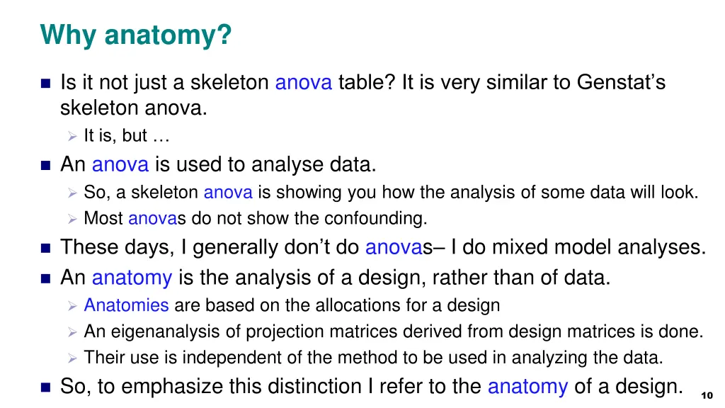 why anatomy
