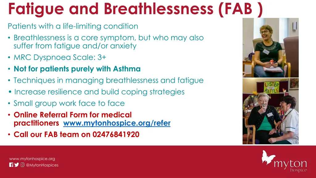 fatigue and breathlessness fab patients with