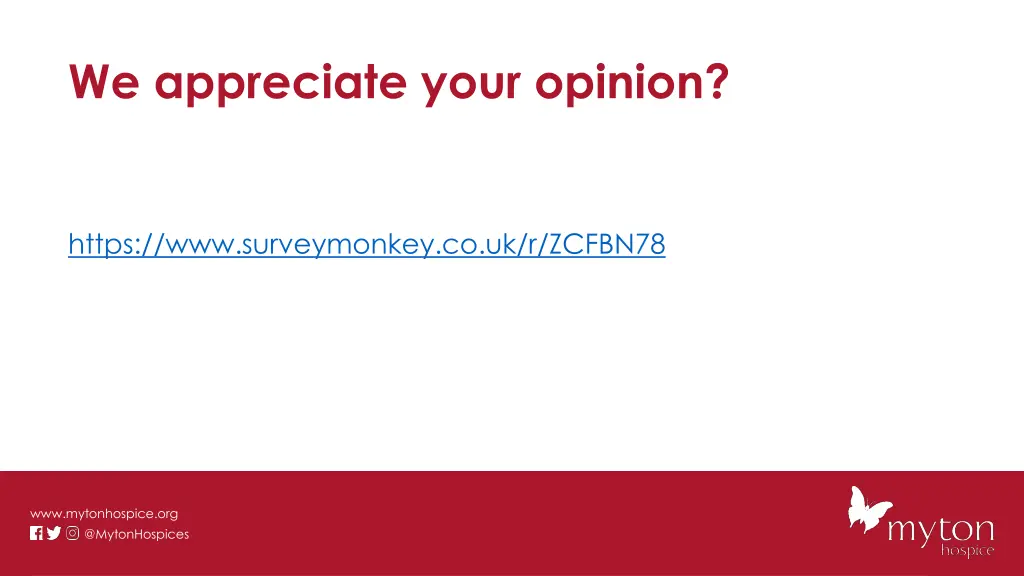 we appreciate your opinion