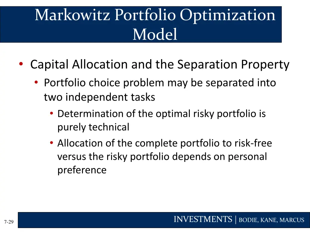 markowitz portfolio optimization model 2