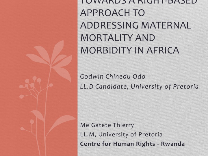 towards a right based approach to addressing