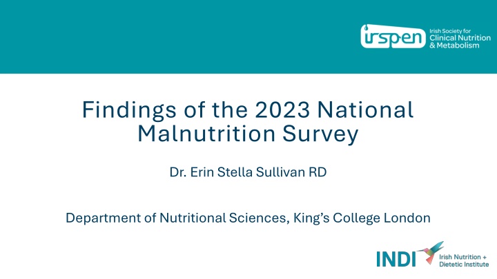 findings of the 2023 national malnutrition survey