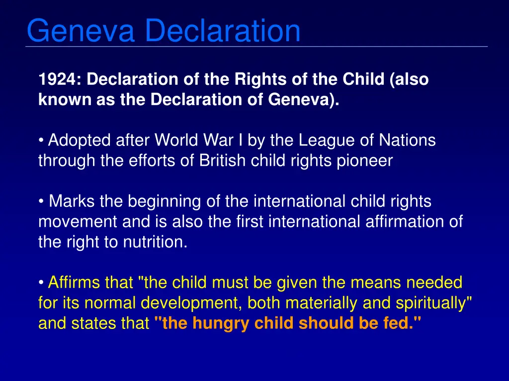 geneva declaration