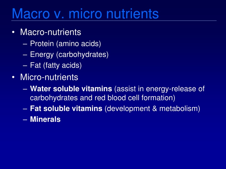 macro v micro nutrients