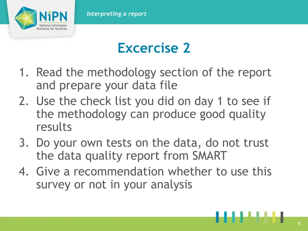 interpreting a report 5