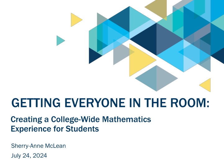 getting everyone in the room