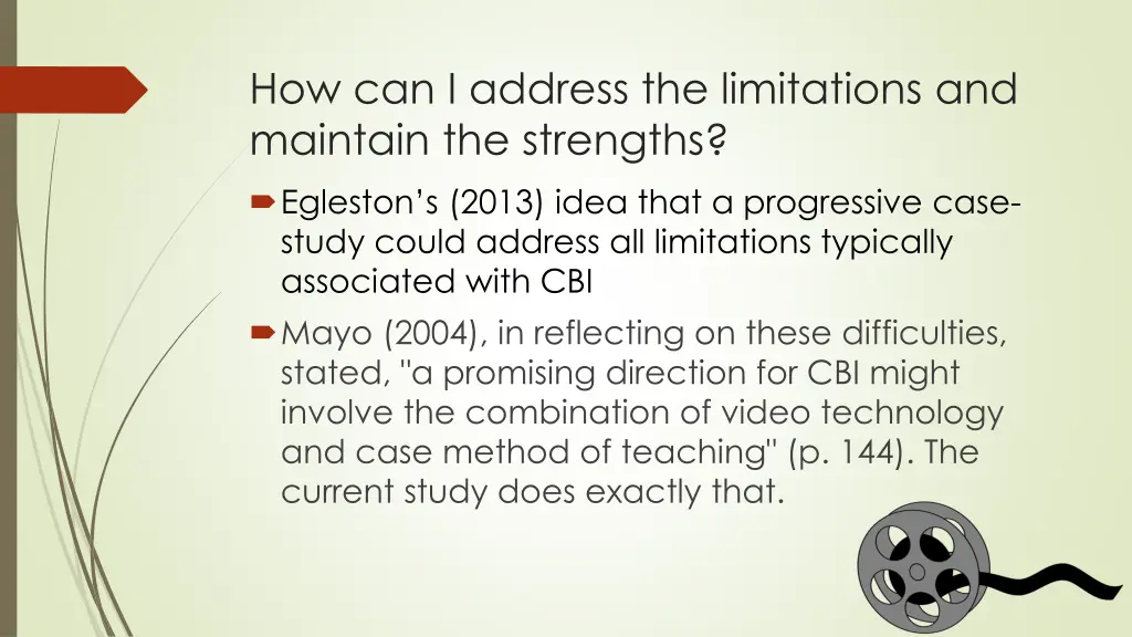 how can i address the limitations and maintain