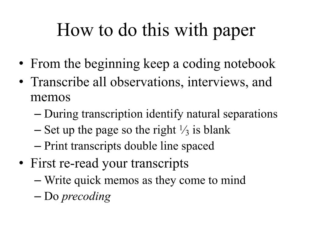 how to do this with paper
