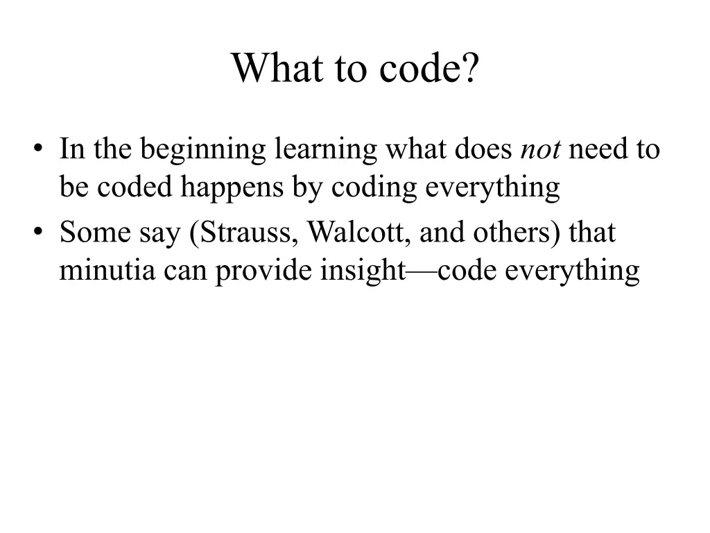 what to code