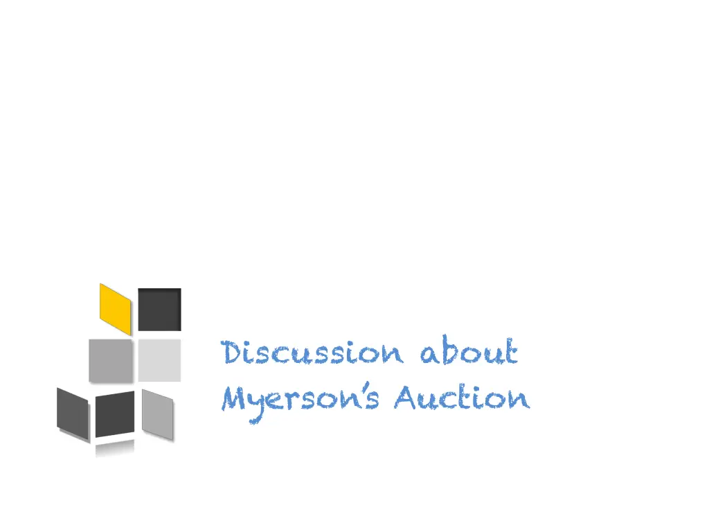 discussion about myerson s auction