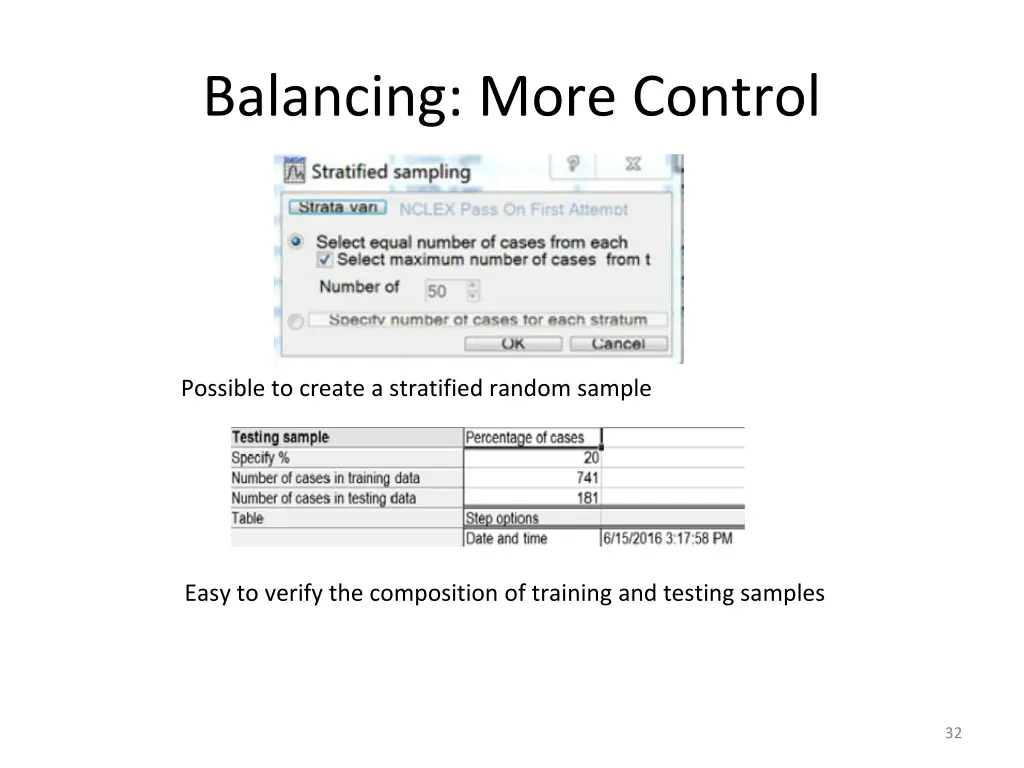 balancing more control