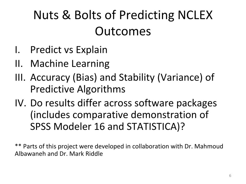 nuts bolts of predicting nclex outcomes