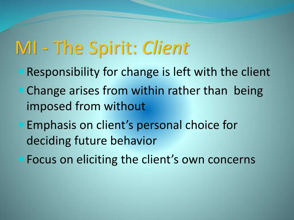 mi the spirit client