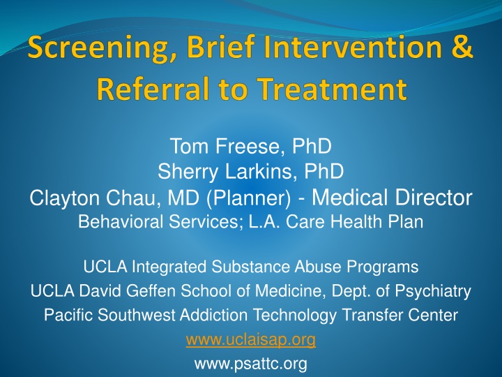 tom freese phd sherry larkins phd