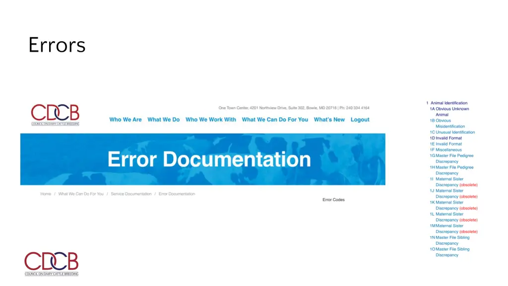 errors